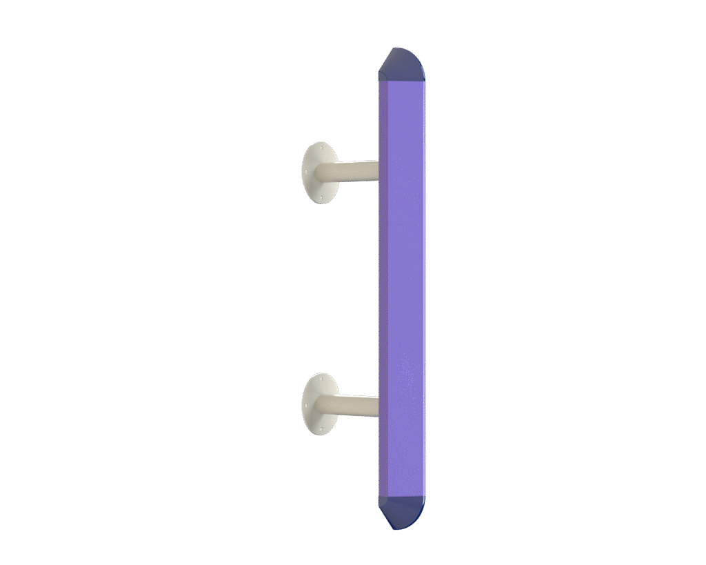 Ultra on dumbbel brackets on vinylac core white PNG